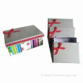 Christmas Gift Boxes, Oblong Shape, with Ribbon Bow on Top for Toys Packing